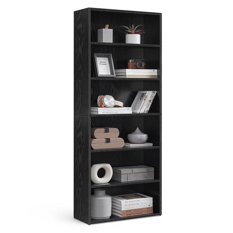 VASAGLE Bookshelf, 23.6 Inches Wide, 6-Tier Open Bookcase with Adjustable Storage Shelves, Floor Standing Unit, 1 of 9