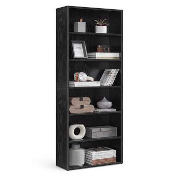 VASAGLE Bookshelf, 23.6 Inches Wide, 6-Tier Open Bookcase with Adjustable Storage Shelves, Floor Standing Unit