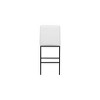 Meridian Furniture,Bryce White Vegan Leather Stool, Set of 2 - 3 of 4