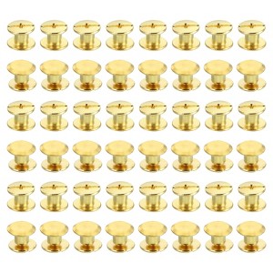 Unique Bargains Steel Leather Belt Scrapbook Binding Kits M5 Chicago Screws 100 Sets - 1 of 4