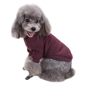 Gooby Dog Clothes Dogs Sweater Soft Puppies Clothing Winter Puppy Sweaters Warm Outfit for Dogs Small XXS XS Cat Apparel (Medium, Brown) - 1 of 1