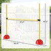 4 Piece Dog Agility Course Backyard Set with 4 Height Adjustable Dog Agility Jumps, Carry Bag - 3 of 4