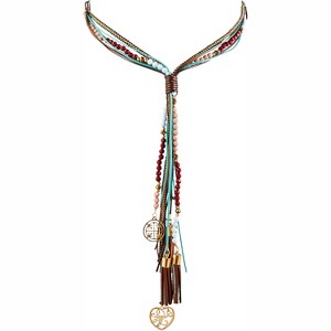 Geometric Tassel Pendant Choker Necklace – Stylish Women's Jewelry - 1 of 4