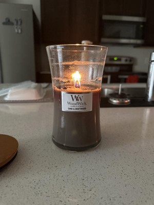 WoodWick Medium Hourglass Candle, Sand & Driftwood 