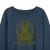 Women's - Star Wars - Yoda Yoga Lightweight French Terry Wide Neck Long Sleeve Shirt - 2 of 4
