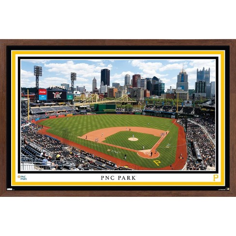 Trends International MLB Atlanta Braves - Truist Park 22 Framed Wall Poster  Prints White Framed Version 22.375 x 34