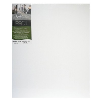 Fredrix Pro Belgian Linen Pre-Stretched Canvas, 20 X 24"