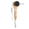 Unique Bargains Soft Nanofiber Hair Cleansing Brush with Dots Long Handle 1 Pc - 4 of 4