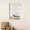 35.4"Mirror With Lights,Lighted Vanity Mirror With Storage,Wood Frame Mirror,Wall Mirror-The Pop Home - image 4 of 4