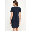 Hello Miz Casual Crew Neck Tee Shirt Maternity Dress with Pockets - 3 of 4