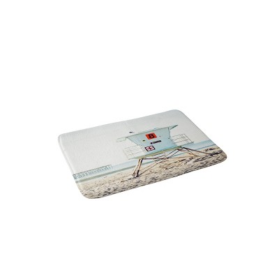 Bree Madden Ventura Beach Memory Foam Bath Mat Blue - Deny Designs