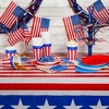 Juvale 2 Pack American Flag Decorations Bunting Banner, Patriotic USA Pleated Fan for 4th of July Party Supplies, 26 feet - 2 of 4