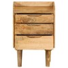 vidaXL Bedside Cabinet Solid Mango Wood 15.7"x11.8"x23.4" - 3 of 4