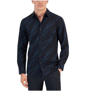 Alfani Mens Breeze Abstract Print Button Up Shirt - 1 of 1