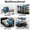 MaseiKar Dish Racks for Kitchen Counter, Stainless Steel Kitchen Dish Drying Rack with Drainboard, Detachable Dish Drainers with Utensil Holders - 4 of 4