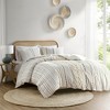 3Pcs Boho Style Duvet Set, Chenille Tufted Geometric Printed Bedding Set, 100% Cotton Bed Set with Matching Shams - 2 of 4