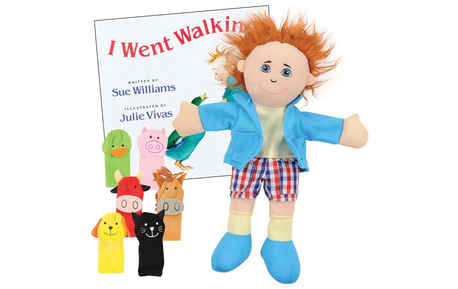 Kaplan Early Learning I Went Walking Puppet Set and Book
