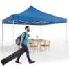 10x10 Patio Pop Up Canopy Tent, Commercial Instant Canopy with Roller Bag and PU Coating Waterproof Fabric, All Season Heavy Duty Sun Shelter - 2 of 4