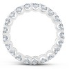 Pompeii3 1 1/2Ct Natural Diamond Certified Eternity Ring Wedding 14k White Gold Size 4 - Size 4 - 3 of 4