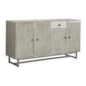 Treasure Trove Accents 4 Door One Drawer Credenza Valparaiso Gray - 1 of 4