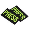 Unique Bargains Cotton Hook and Loop Fastener Infrared Reflective Applique Patches 2"x 3.5" 2 Pcs - 4 of 4