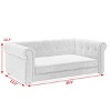 Rectangle Pet Bed,Durable Elevated Dog Couch Sofa,Comfortable Pet Bed Large Dog,Machine Washable High-Quality Fabric Dog Couch-Cuddlewood - 4 of 4