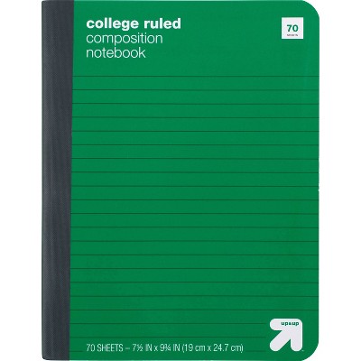 College Ruled Hard Cover Composition Notebook - up & up™