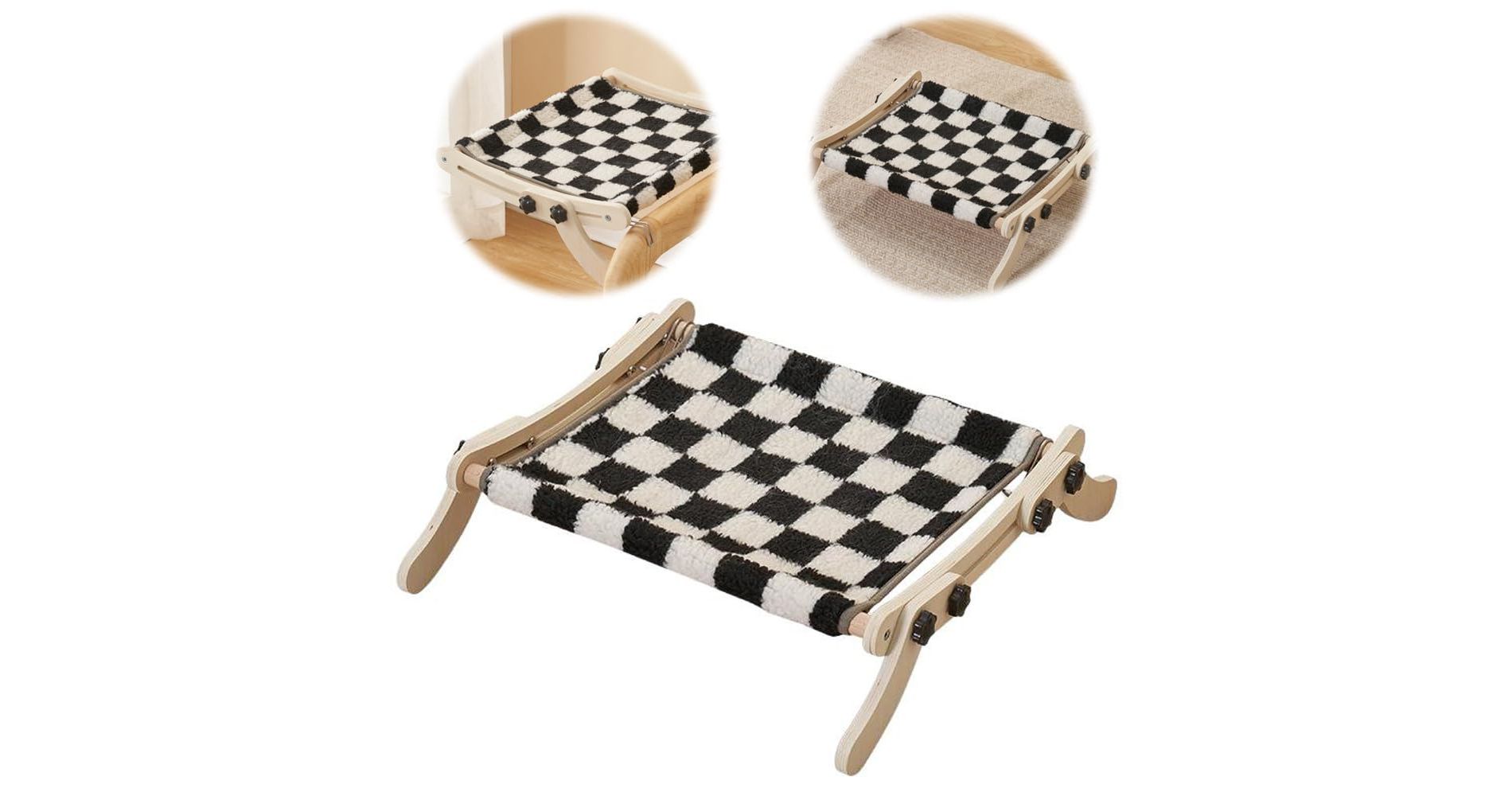 Cat Window Bed & Radiator Perch - Adjustable Hammock for Indoor Cats, 19kg Capacity, Multi-Location Use with Snap-In Legs