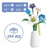 INFURNIC 3D Puzzles Flower Building Kit 488 PCS DIY Artificial Bouquet Creative Gift for Home Decor, Multicolored, 3.71"*2.26"*8.58" - 2 of 4