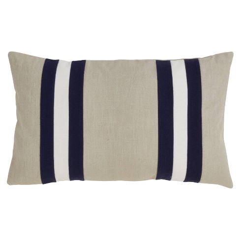 Navy blue store lumbar throw pillows