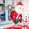 SEVOBAL Inflatable Holiday Decorations 3.3FT Inflatable Window Santa Christmas Decorations Outdoor Christmas Inflatables, Red, 18"*24"*40" - 3 of 4