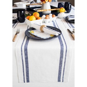 Solino Home Striped Linen Table Runner | French Stripe - 1 of 4