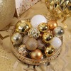 Aoibox 87 Piece Christmas Ball Ornament Set Shatterproof Plastic Gold Hanging Decorations for Tree Holiday Party Home Decor 40mm to 80mm - 4 of 4