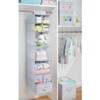 mDesign Fabric Nursery Hanging Organizer with 7 Shelves/3 Drawers - image 2 of 4