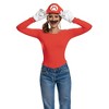 Nintendo Super Mario Adult Elevated Halloween Accessory Kit Mario One Size Fits Most: Nintendo Men's Costume Accessories Set - 3 of 4