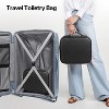 Makeup Bag for Women, Travel Bag Organizer Cosmetic Case with Adjustable Dividers Waterproof Shockproof Handbag, Black - 3 of 4