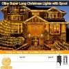 Ollny 600 LED Warm White IP67 Waterproof Christmas Lights (Clear Wire, Plug in, 8 Modes) - 2 of 4