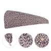 Unique Bargains Water-absorbent Leopard Print Hair Towel 1 Pc - 3 of 4