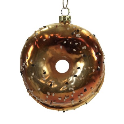 Holiday Ornament 3.75" Everything Bagel & Cream Cheese Cream Cheese Lox Sesame Garlic  -  Tree Ornaments