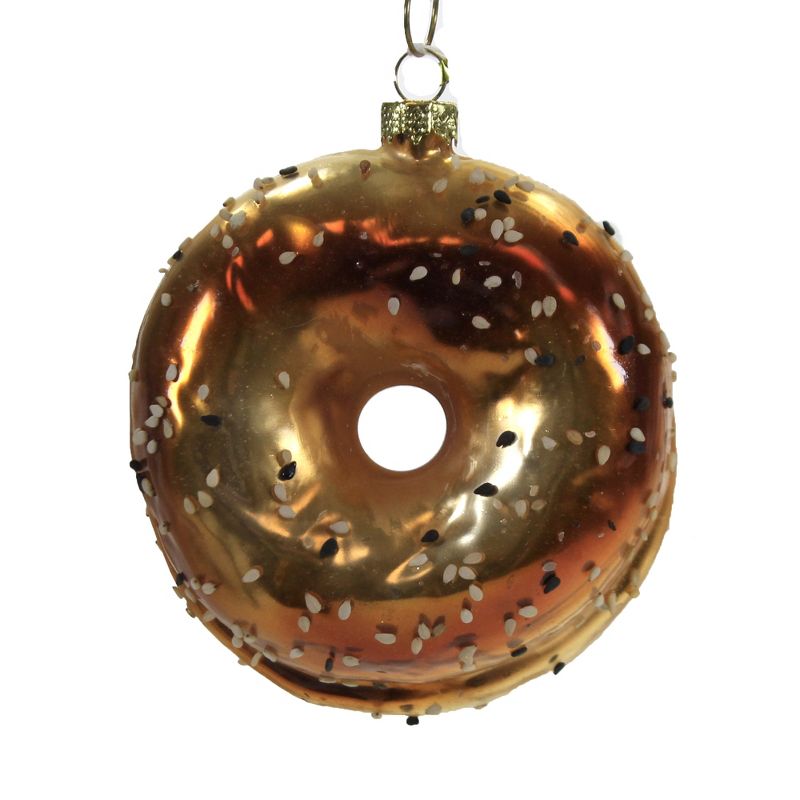 Cody Foster 3.75 In Everything Bagel & Cream Cheese Cream Cheese Lox Sesame Garlic Tree Ornaments, 1 of 4