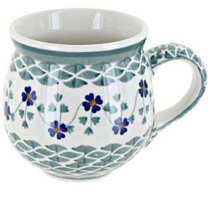 Blue Rose Polish Pottery K090  Manufaktura Bubble Mug - 1 of 2