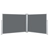 vidaXL Retractable Side Awning Anthracite 55.1 in.x393.7 in. - 2 of 4