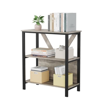 3/4/5 Tier Bookshelf with LED Lights, Bookcase with Open Display Shelves