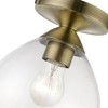 Livex Lighting Catania 1 - Light Semi-Flush Mount in  Antique Brass - 2 of 4