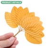Unique Bargains Artificial Silk Wire Single Flower Leaves for DIY - 2 of 4