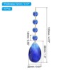 Unique Bargains Crystal Pendants Teardrop Beads for DIY Lamp Arts Crafts Decoration 6 Pcs - 2 of 4