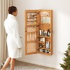 KTMBDW Mirror Jewelry Cabinet, Wall or Door Mounted Jewelry Organizer, 47.5-Inch Tall Large Capacity Cosmetic Storage, Gift Idea - 2 of 4