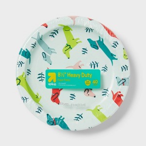 Dogs Paper Plate 8.5" - 40ct - up&up™ - 1 of 3