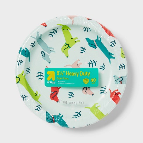 Dogs Paper Plate 8.5" - 40ct - up&up™ - image 1 of 3