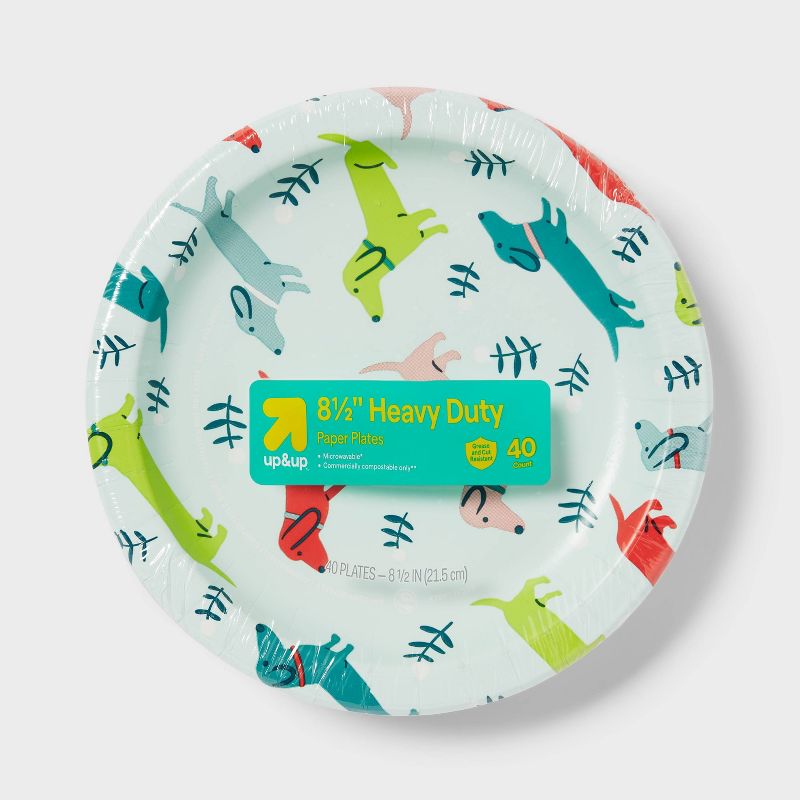 Kids Printed Paper Plate 8.5&#34; - 40ct - up &#38; up&#8482; (Pattern &#38; Color May Vary), 1 of 9